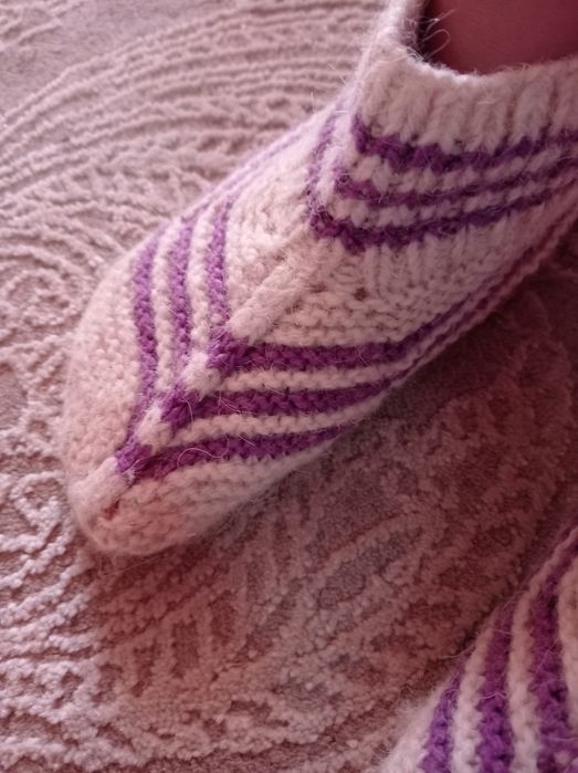 Вязанные тапочки