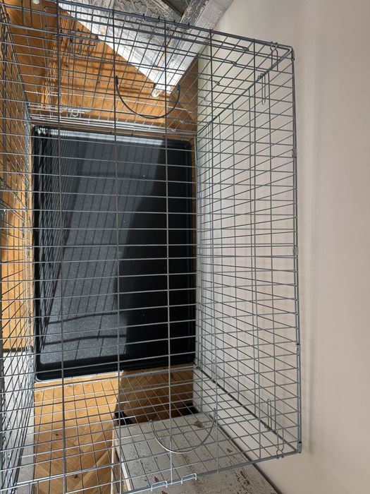 Klatka kennelowa dla psa lub kota 80 × 106 × 70 cm – stan jak nowa