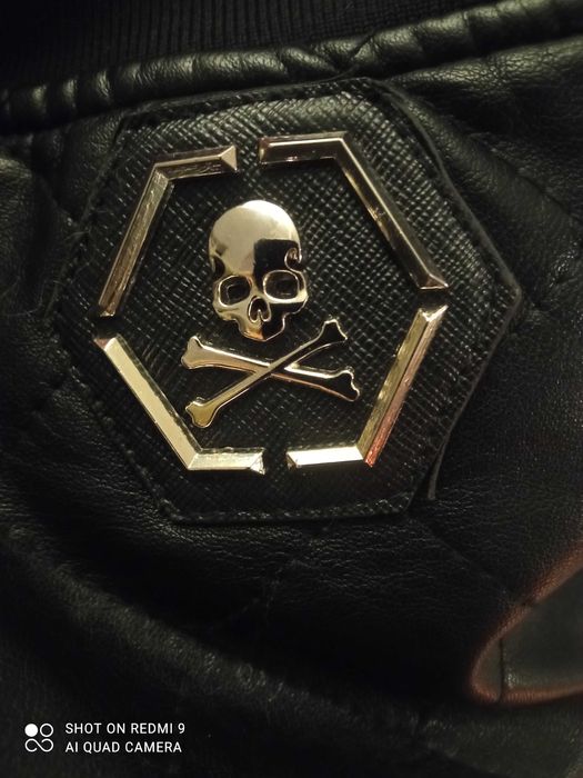 Kurtka skórzana Philipp Plein męska edycja limitowana personalizowana