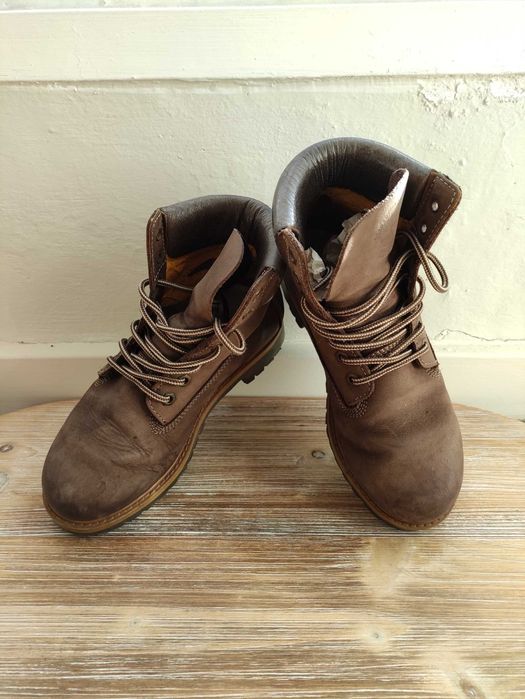 Botas castanhas Timberland unisexo, de montanha, nº 36