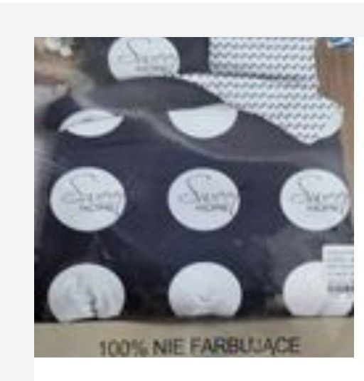 Pościel z mikrowłókna granatowa w białe wzory,dwustronna,160x200,2posz