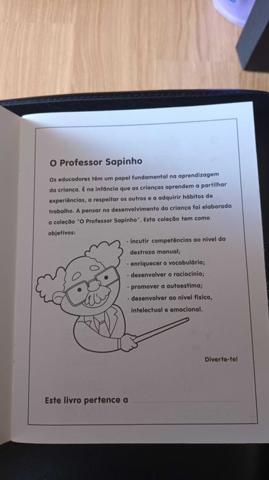 Livro "O Professor Sapinho "
