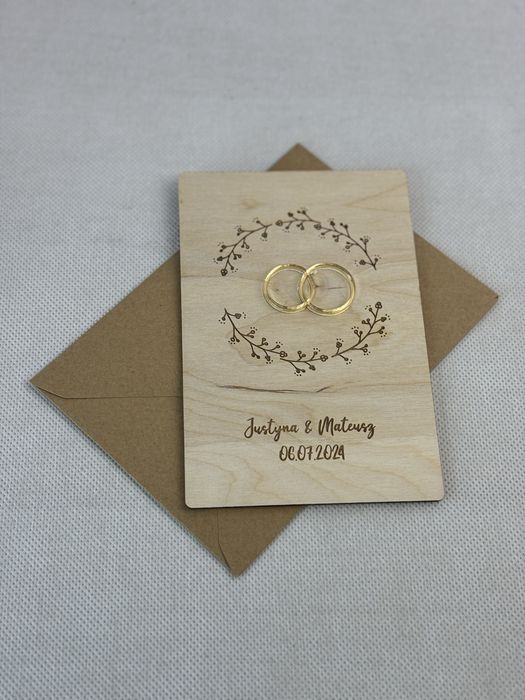 Personalizowana kartka z okazji ślubu