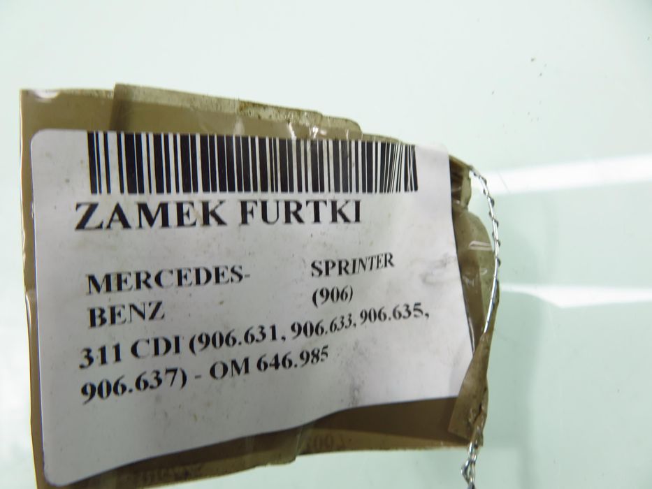Zamek Drzwi Tylny Mercedes-benz Sprinter (906)