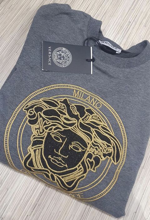 Bluza szara _biała_czarna_logo_M_unisex