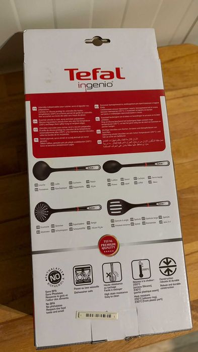 Zestaw łyżki chochla szpatułka TEFAL