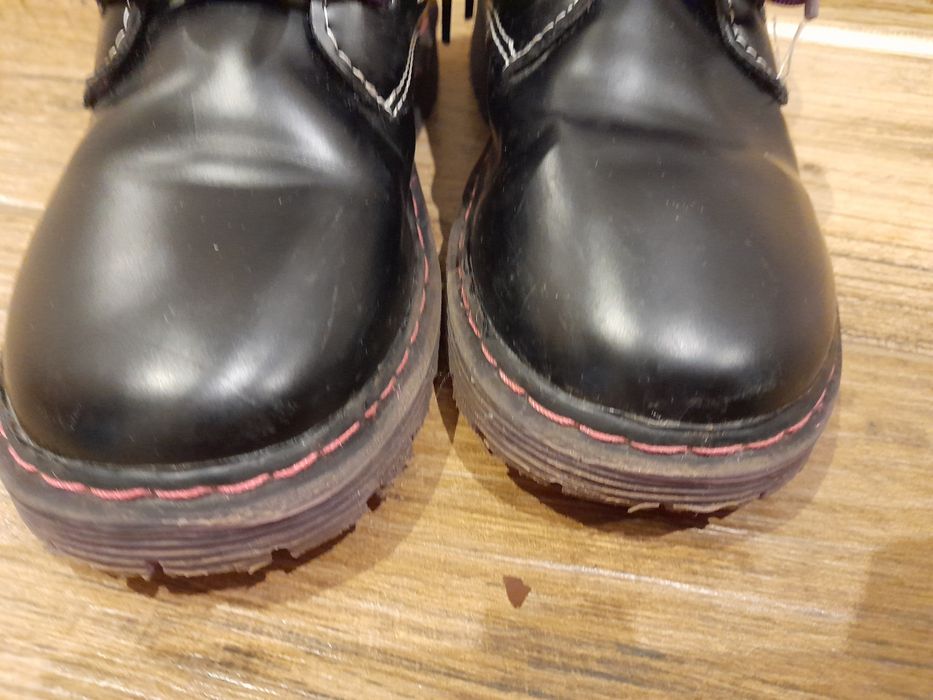 Kozaki botki buty zimowe dziewczęce trapery czarne r. 33 sinsay