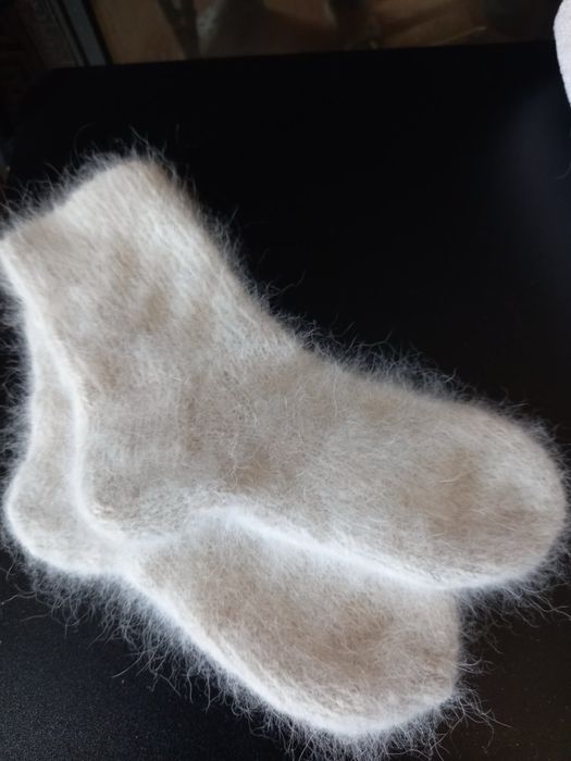 ЗИМНИЕ ВЯЗАНЫЕ Носки из собачей шерсти,пуха - Хаски. Шкарпетки зимові