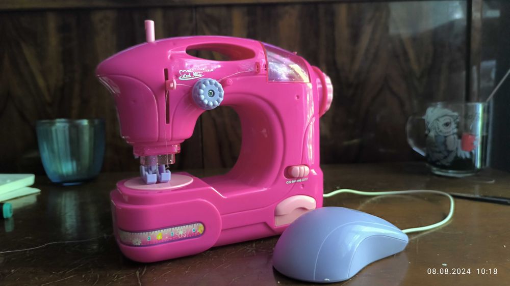 Портативная мини- швейная детская машинка