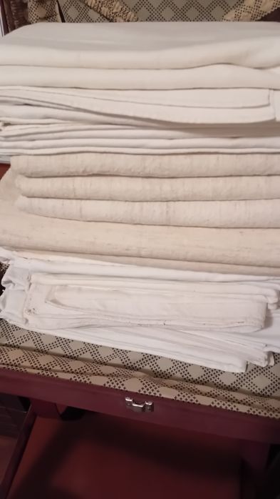 Tecidos de linho e estopa