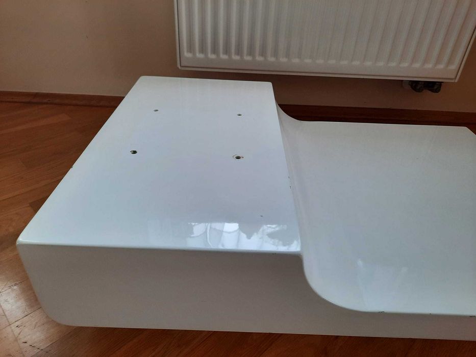 monia stolik kawowy ława  do salonu biały połysk obrotowy 80/60