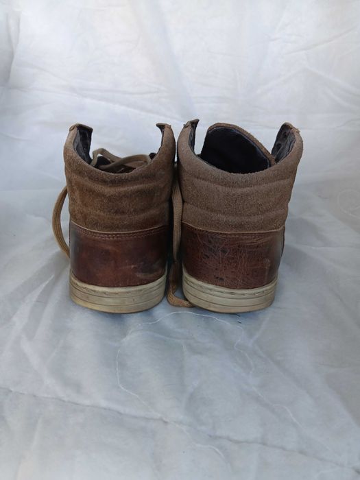 Botas sapatos Bocage em pele com atacadores