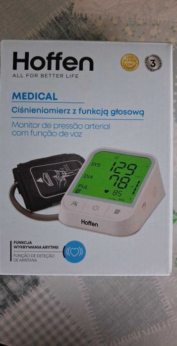 Ciśnieniomierz naramienny z funkcją głosową automatyczny Hoffen