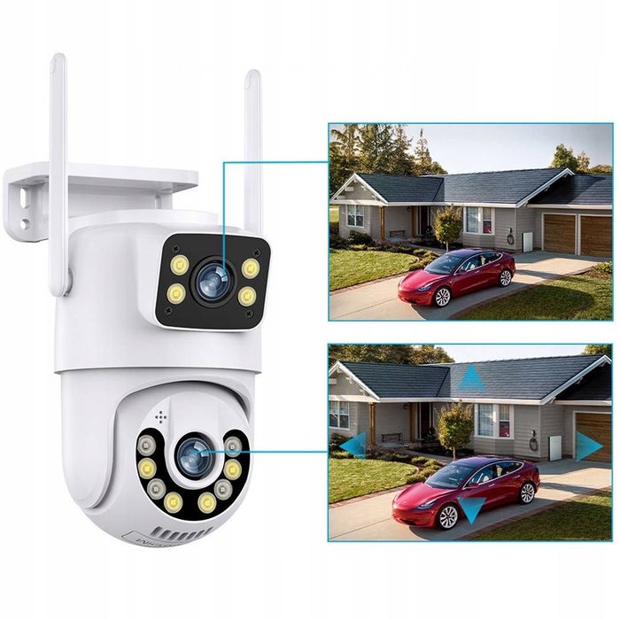 АкЦіЯ IP Wi-Fi камера A28 незалежних об'єктива 8 mp ICSEE вулична ptz