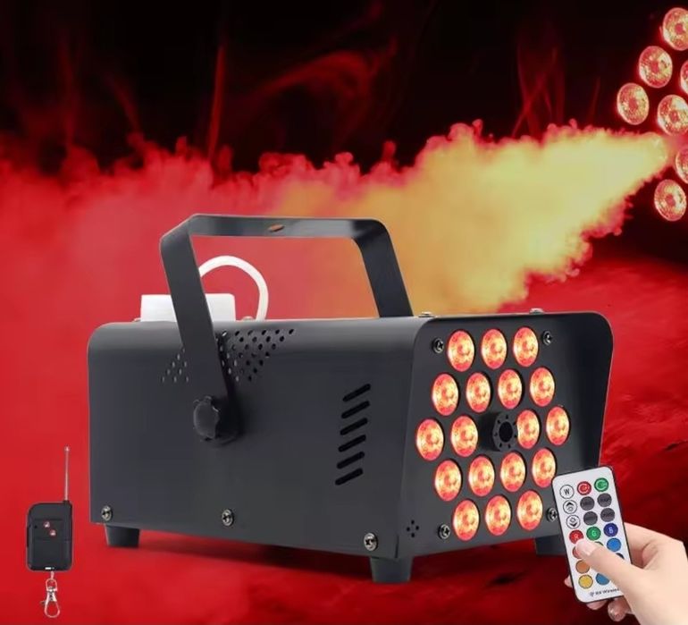 Máquina de Fumo / Fumaça 500W com 18 LED's