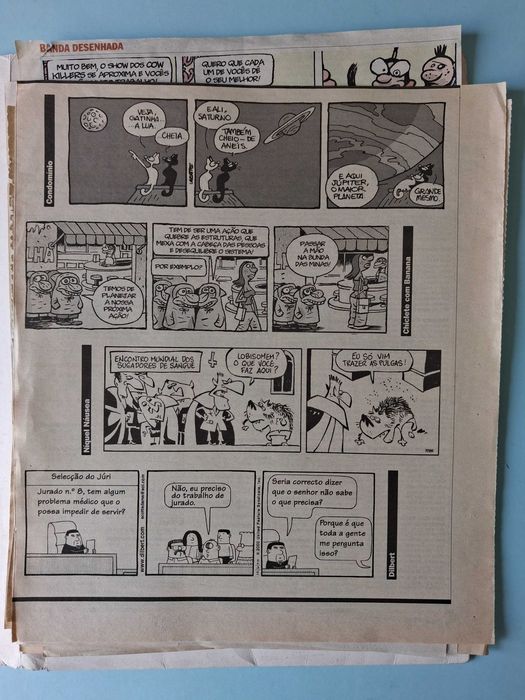 Tiras de LAERTE e ANGELI publicadas no jornal Público (anos 90)