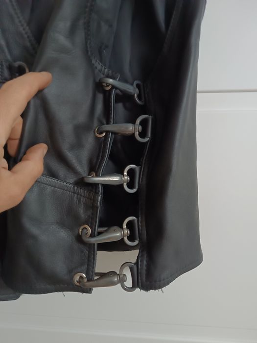 Kamizelka LEDMAR SKÓRZANA rozm M motocyklowa