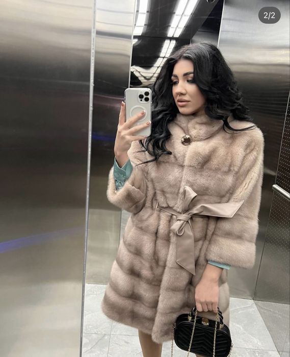 Шуба норкова.     Натуральна