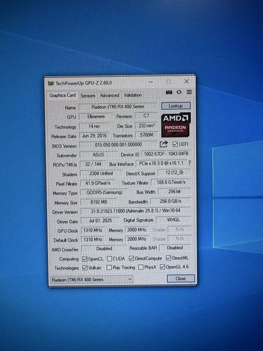 Игровой ПК Аналог i7-7700 • RX 480 8 GB • 16 GB RAM • SSD+HDD