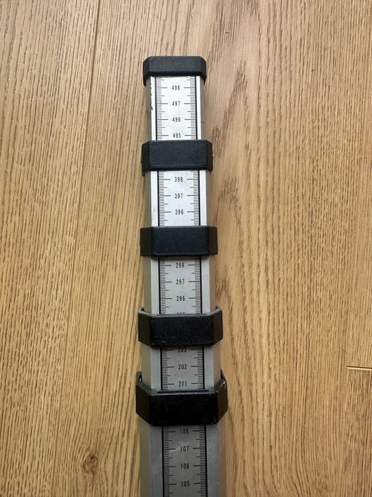 Łata teleskopowa niwelacyjna, geodezyjna, 5m 500cm
