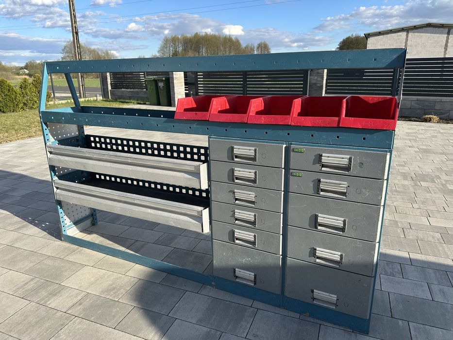 2 Regały  do busa /zabudowa watsztatowa Modul-Systeme