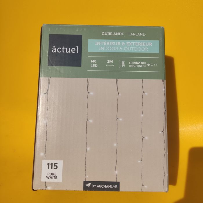 Гірлянда штора 2×2м, біла, 140 лед