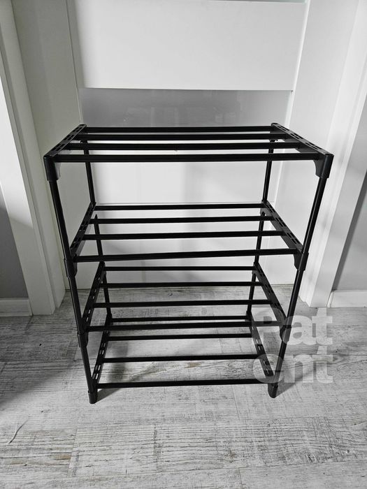 Przechowywanie dom 4 poziomy na pudełka czarny