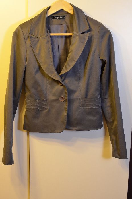 Szary żakiet firmy Pretty Girl, roz. S