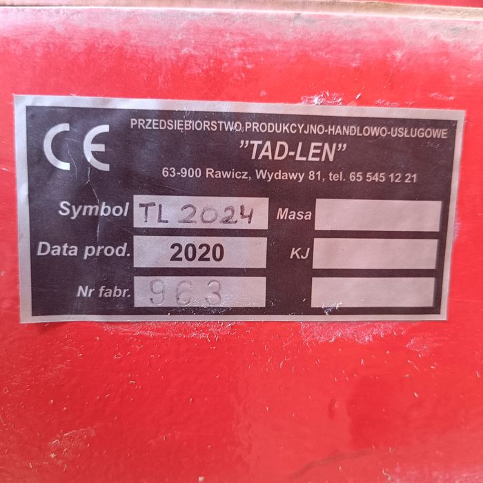 Opryskiwacz TAD-LEN TL 2024, 2000l, 24m(nie hardi, amazone, unia)