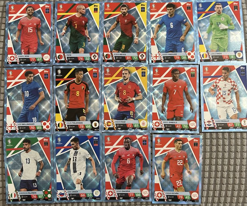 Cartas de coleção Match Attax Raras