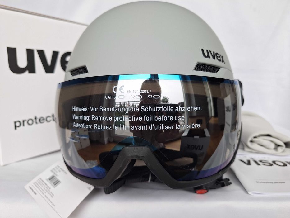 Kask narciarski Uvex Wanted Visor Rhino Mat L 58-61cm
