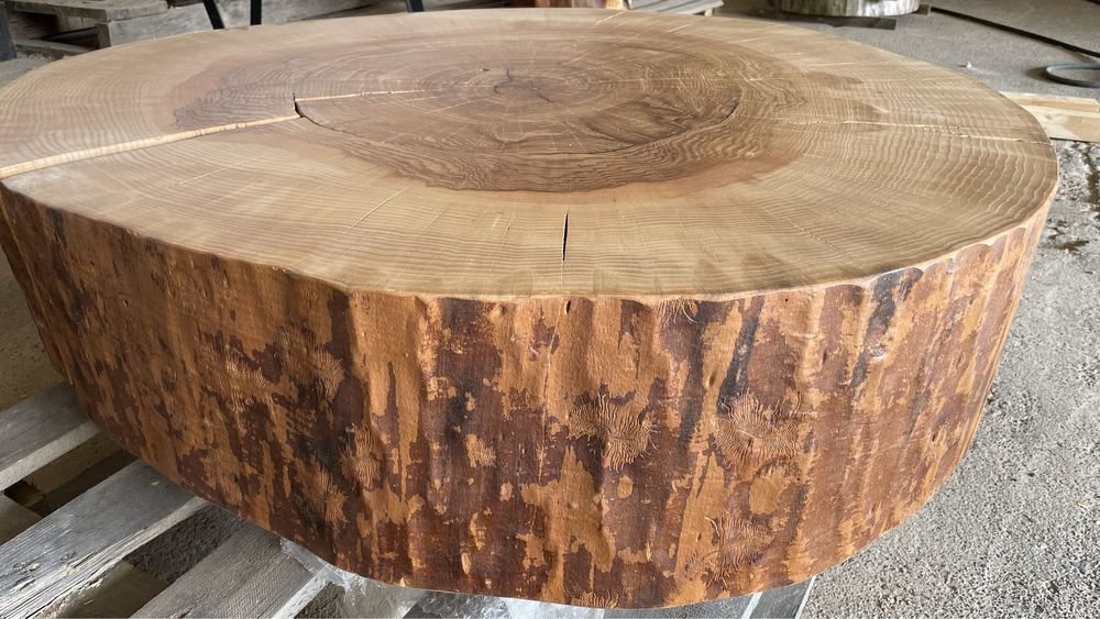 Plaster, monolit blat jesionowy na stól, ławe itp