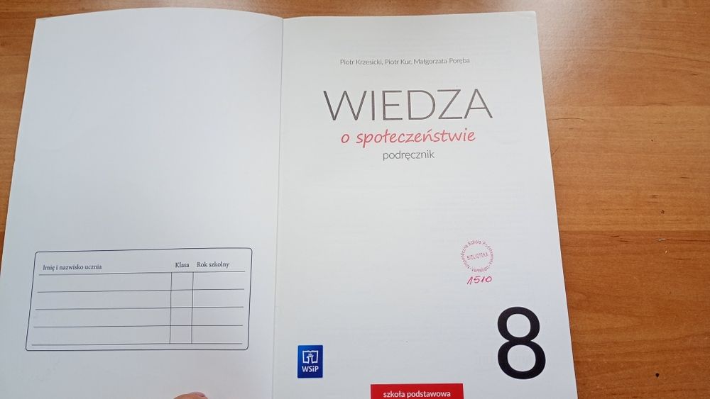 Wiedza o społeczeństwie 8, podręcznik