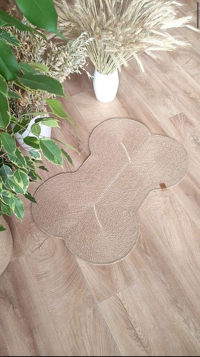 Килимок-кісточка джутовий декоративний