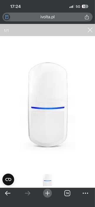 Cyfrowa czujka ruchu PIR, odporność na zwierzęta SLIM-PIR-PET SATEL