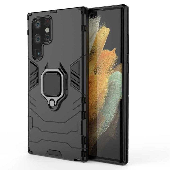 Etui Pancerne do Samsung Galaxy S22 Ultra + Szkło Hartowane