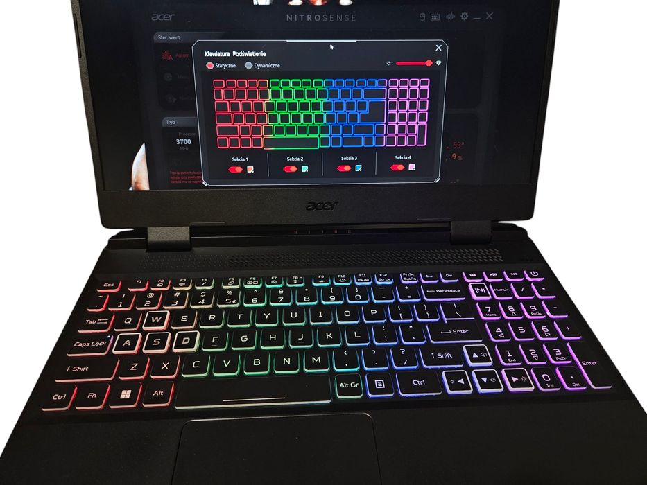 Gw. 03.2026r Laptop Acer Nitro 5 RTX 3070Ti  Ryzen 7 SSD 1TB RAM 16GB