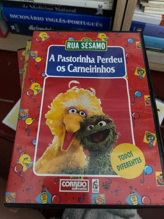 DVDs da rua Sésamo, preço por DVD, portes grátis