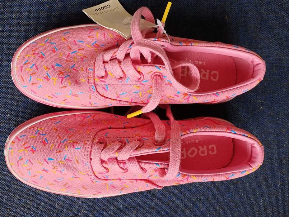 NOWE trampki Cropp donut różowe 36