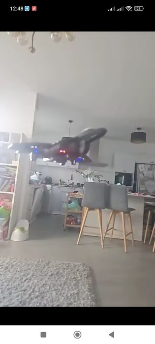 Іграшка-літак на радіокеруванні Fighter Plane RC 4X 2.4GHz, синій – др