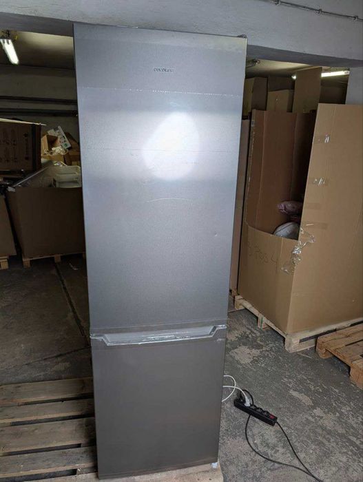 Lodówka No Frost 180 cm 250 l szara Cecotec CoolMarket Combi