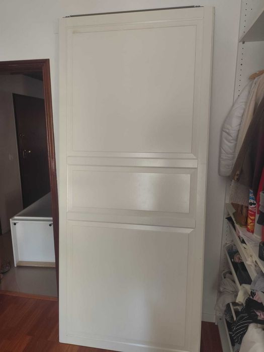 2 Portas Brancas de roupeiro- 100 cm de largura cada