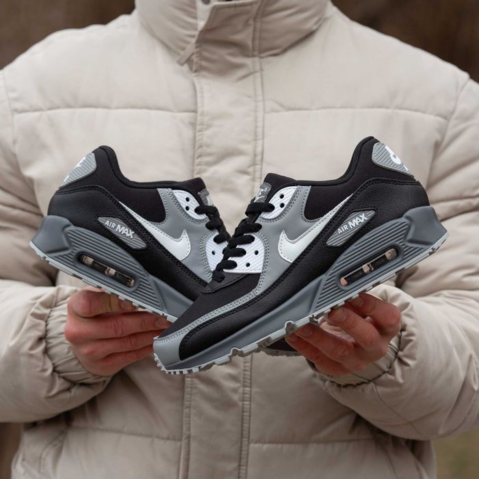 Кросівки Nike Air Max 90 Black/Grey/White premium