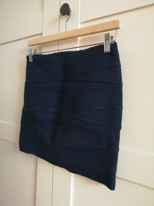 Granatowa spódnica H&M S