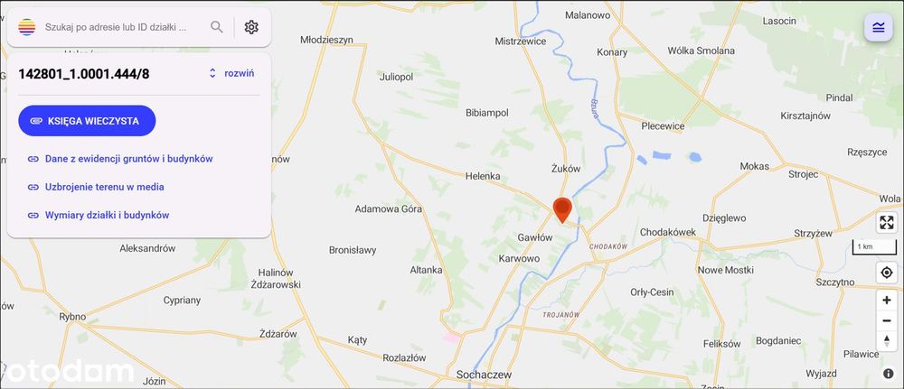 Duża Działka Rolna 17 146 M² – Sochaczew, Chodaków