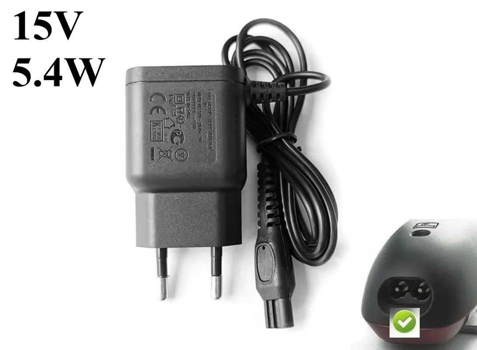 HQ8505 Зарядний пристрій, блок живлення для Philips 15V 5.4W