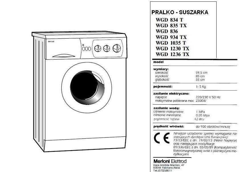 PRALKO-SUSZARKA automatyczna INDESIT -MADE in ITALY!! jak nowa