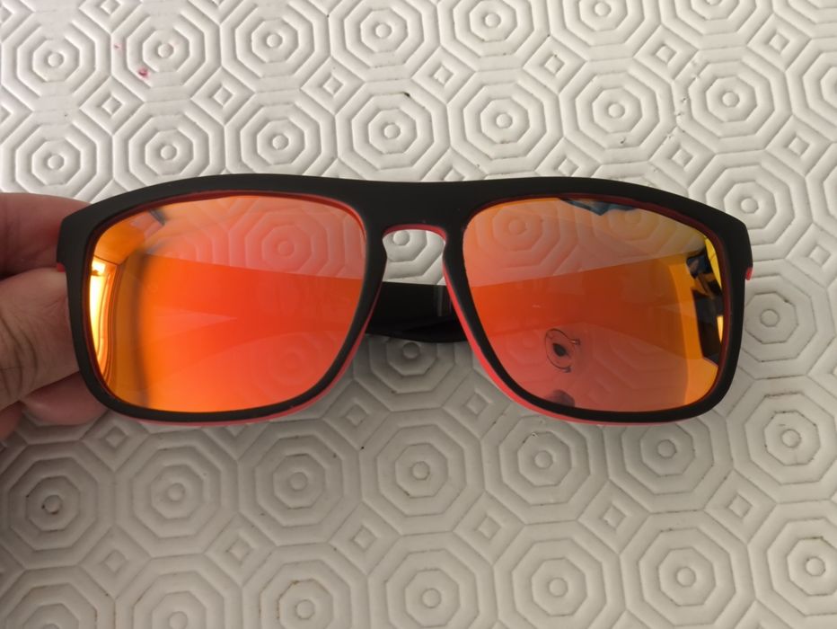 Novos - 3 pares óculos de sol polarizados (preto,azul, vermelho)