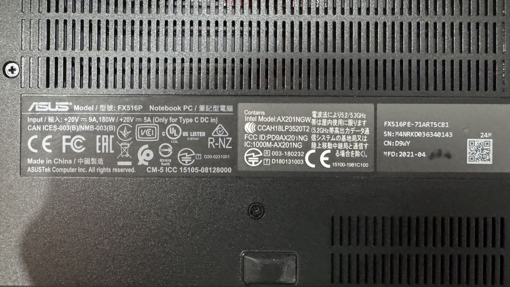 ASUS TUF Dash F15 — i7 / RTX 3050 Ti / 16GB / 144Hz Gaming Laptop