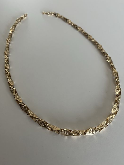 złoty łańcuszek versace super model złoto 14k 585